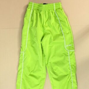 Jo+Jax Weekend Pants Youth Small YS 5-7 Lime Green Dance Competition Warm Up EUC